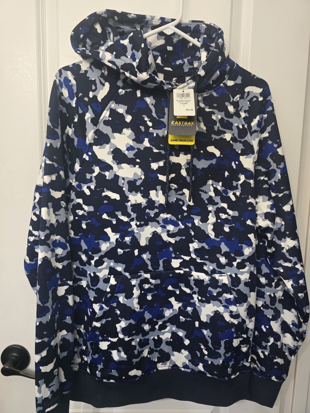 Eastbay Men's Blue Camo Pullover Hoodie